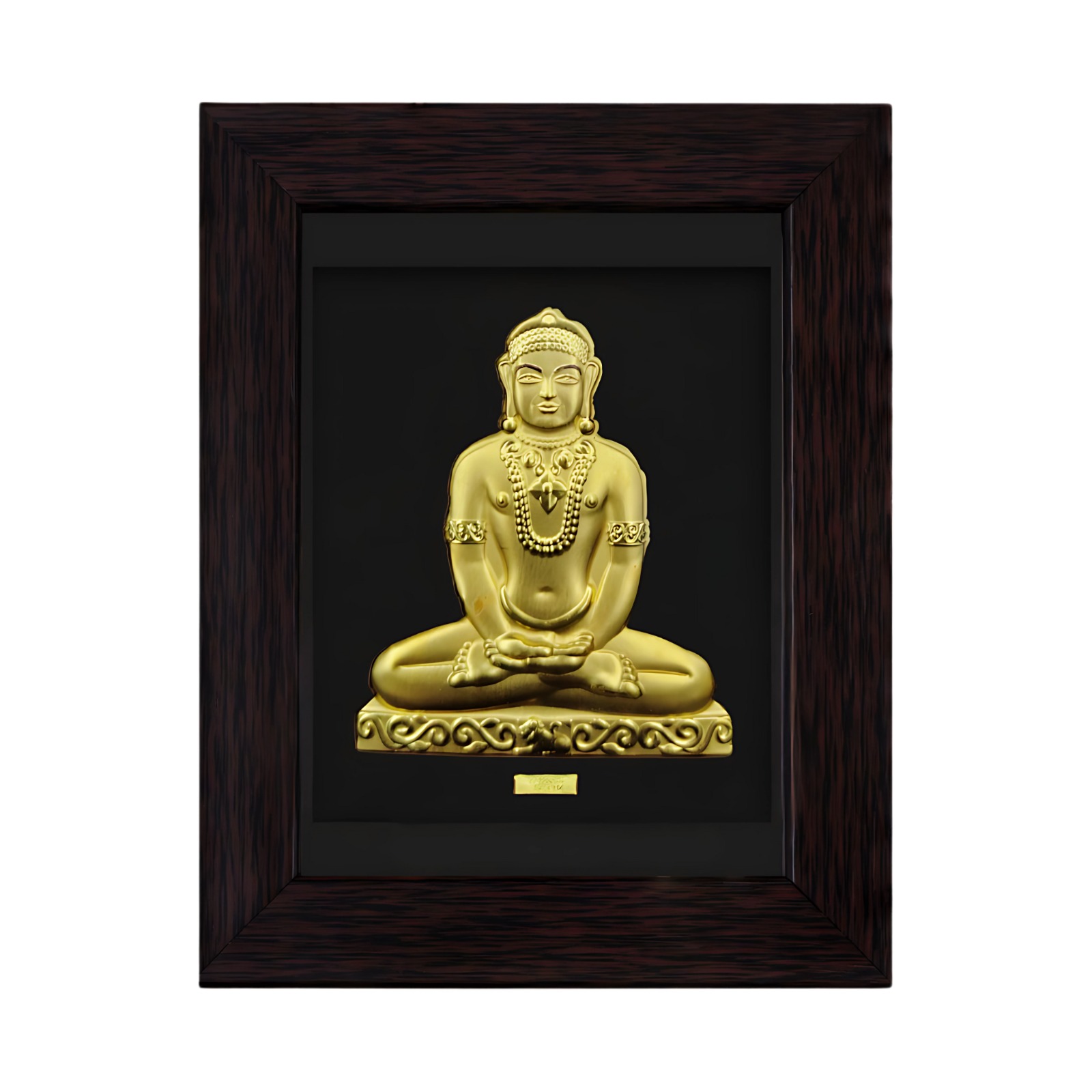 MAHAVIR SWAMI JI GOLD FRAME